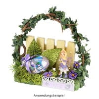 Styroporeier, 6cm hoch, Ø 4cm, 10 Stück