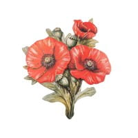3-D Motive, Sommerblüten, 7-9cm, 10 Motive