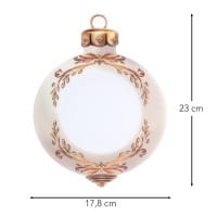 Motiv-Windradfolien, Weihnachtskugeln 2, 17,8cm x 23cm, 500µ, 2 Designs, 8 Stück