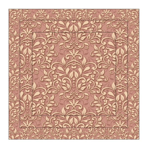 Faltpapiere, Duo-Design 4, 110 g/m², Ornamente/apricot, 150 Stück