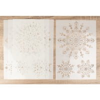 Design-Schablonen Easy Dotting 3, DIN A4, verschiedene Designs, Lochgröße: 1-9mm, 4 Stück