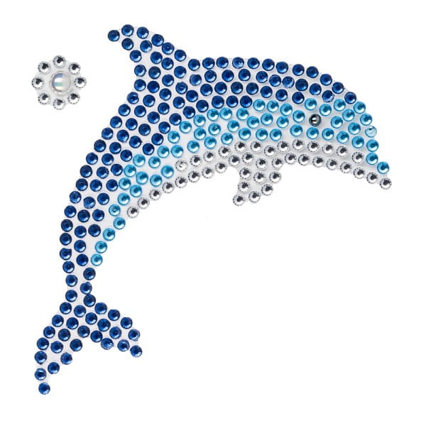 Strass-Ornamente, Maritim, mehrfarbig & veredelt, 5 Bogen