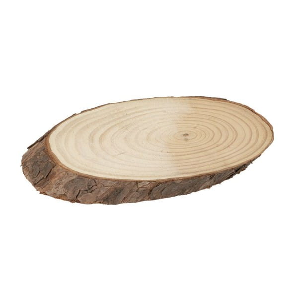 Baumscheibe, oval, 24-25cm lang, 12-14cm breit, 2cm dick