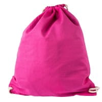 Turnbeutel aus Baumwolle, 37cm x 44cm, pink