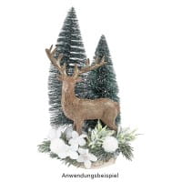 Deko-Schneetannen, 5cm bis 21cm hoch, 9 Stück