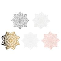 Laser-Kartenaufleger, Zierdeckchen, Ornament 21, Ø 14cm, 220 g/m², 5 Farbtöne, 20 Stück