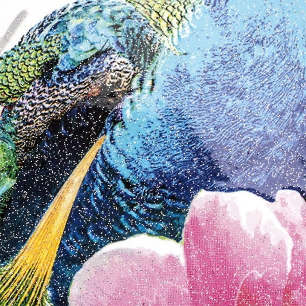 Color Bügeltransfer, Glitzer, DIN A4, Pfau 1