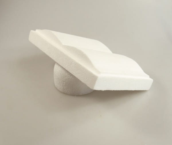 Styropor-Buch mit Steckfuß, 2-teilig, 13,5 x 19,5 x 3,5cm