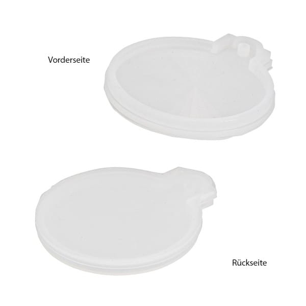 Silikonform, Holografie-Effekt, Weihnachtskugel, 6,8cm x 6,8cm x 0,8cm, lebensmittelecht