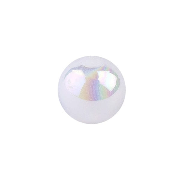Perlen, irisierend, Ø 4mm, weiß-irisierend, 200 Stk.