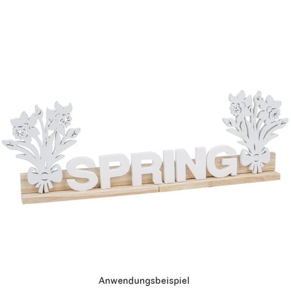 Blumensträuße, Holz, 11cm x 9,1cm x 0,5cm, weiß, 10 Stück