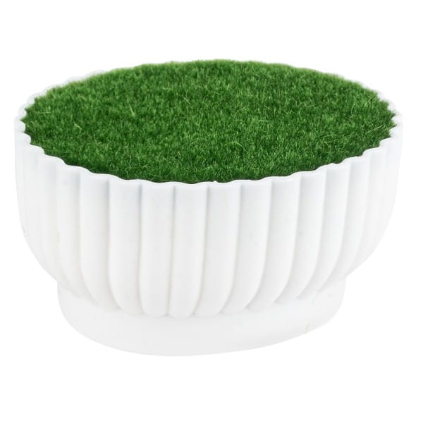 Steckschale Design 4, Steckmasse in Grasoptik, 10,5cm x 8,7cm x 5,5cm