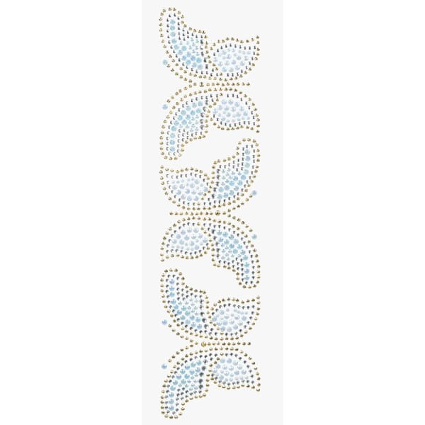 Strass-Ornamente, Frühlingszeit 2, mehrfarbig & veredelt, 5 Bogen