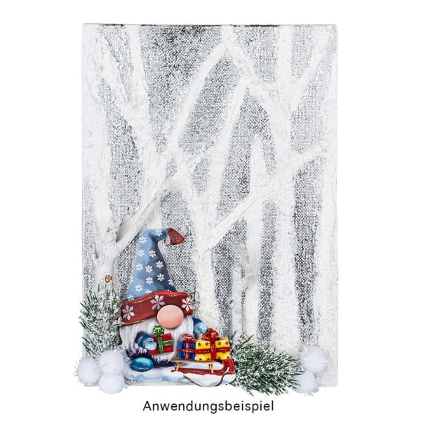 3-D Motive, Fröhliche Winter-Wichtel, 6,5-11cm, 10 Motive