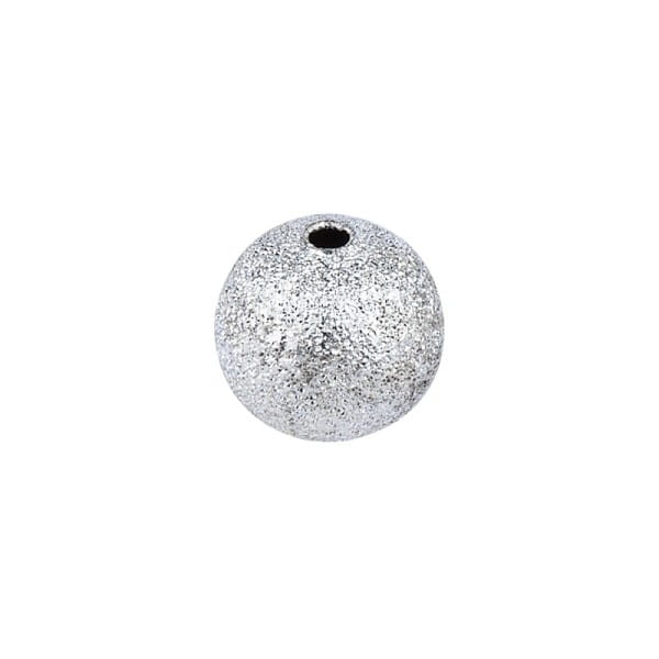 Perlen, Diamantiert, Ø1cm, silber, 46 Stück