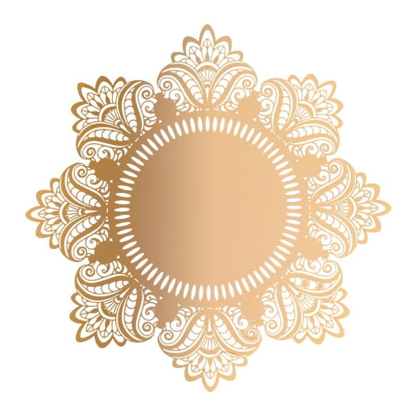 XL-Laser-Ornamente, Zierdeckchen 6, verschiedene Farben, Ø 20cm, 10 Stück