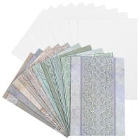 Motiv-Grußkarten, Spitze, B6, 230 g/m², verschiedene Designs, inkl. Umschläge, 10 Stück