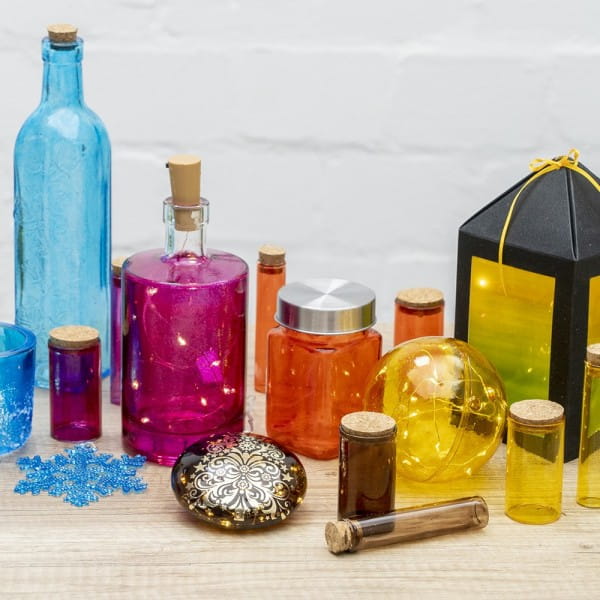 Premium-Glasfarbe, transparent, goldgelb, 90ml