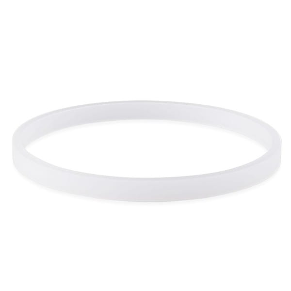 Ringe, Rohlinge, außen: Ø8,2cm, innen: Ø7,7cm, 6mm stark, weiß, 10 Stück