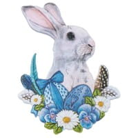 3-D Relief-Sticker, Niedliche Hasen 1, 21cm x 30cm, verschiedene Größen, selbstklebend