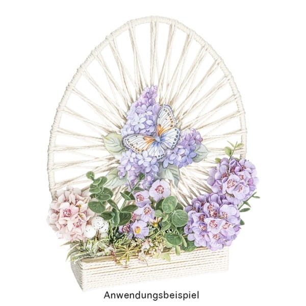 3-D Relief-Sticker, Schmetterlinge & Blumen 2, Design 1, verschiedene Größen, selbstklebend
