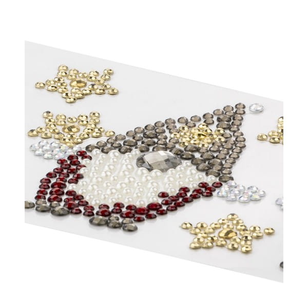 Strass-Ornamente, Weihnachtsmotive, mehrfarbig, teilweise mit Veredelung, 5 Bogen