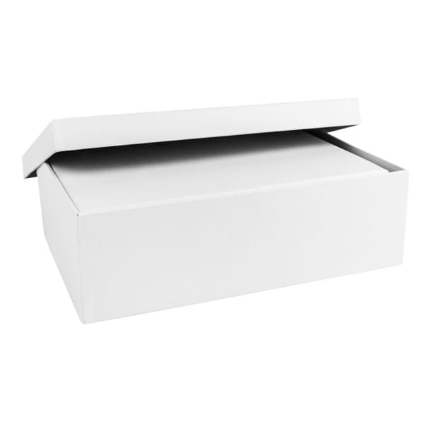 Geschenkboxen, rechteckig, verschiedene Größen, weiß, Rohlinge zum Weiterverzieren, 10 Stück