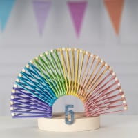 Holzstäbchen, 11,4cm lang, 1cm breit, 6 verschiedene Farben, 600 Stück