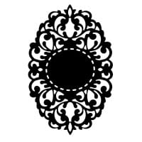 Präge-& Stanzschablone, Zierdeckchen 1, 13,9cm x 9,1cm
