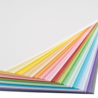 Tonkarton, DIN A4, 220g/m², pastell, verschiedene Farben, 100 Bogen