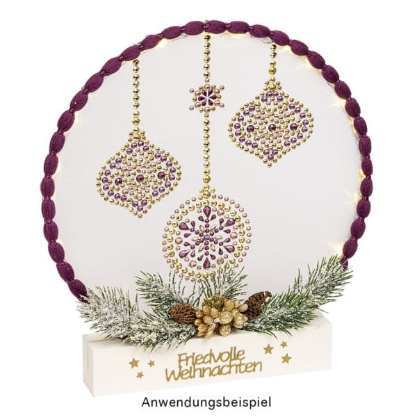 Strass-Ornamente, Weihnachtsschmuck, mehrfarbig, teilweise mit Veredelung, 5 Bogen