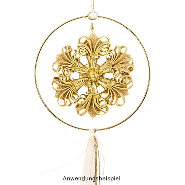 Metallringe, 3mm stark, Ø 20cm, gold, 3 Stück