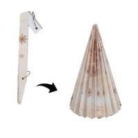 Magnet-Falt-Tanne, Design 2, Ø9,5cm, 17cm hoch, 180g/m², inkl. Tannenspitze