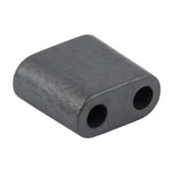 Hämatit-Perlen, Quadrat, 6mm x 6mm x 3mm, matt-anthrazit, 30 Stück