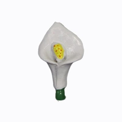 Relief-Blüte Calla, 3 x 2 cm, 10er Set