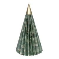 Magnet-Falt-Tanne, Design 3, Ø9,5cm, 17cm hoch, 180g/m², inkl. Tannenspitze