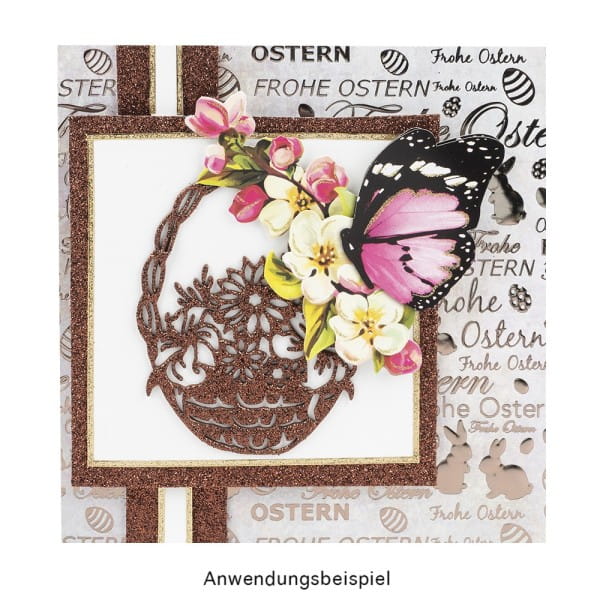 Deko-Karton, Unique, Ostern, DIN A4, 250 g/m², 4 Designs in 5 Farben, 20 Bogen