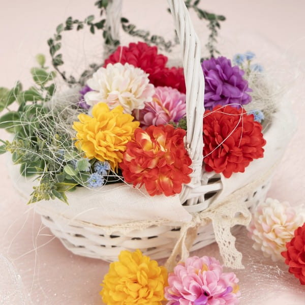 Deko-Blüten, Dahlie 2, Ø 5cm, verschiedene Farben, 14 Stück