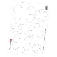 Vorlage: 3-D Blume, DIN A4