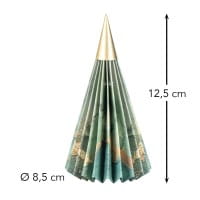 Magnet-Falt-Tannen, Design 5, Ø8,5cm, 12,5cm hoch, 180g/m², inkl. Tannenspitzen, 3 Stück