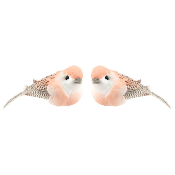 Deko-Federvögel, 5cm x 2,4cm x 2,3cm, 5 verschiedene Farben, 10 Stück