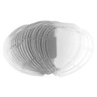 Windradfolien-Scheiben, Herz, 16cm x 16cm, transparent, 500µ, 20 Stück