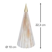Magnet-Falt-Tanne, Design 1, Ø10cm, 22,3cm hoch, 180g/m², inkl. Tannenspitze