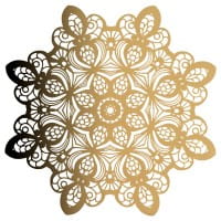 Laser-Kartenaufleger, Zierdeckchen, Ornament 21, Ø 14cm, 220 g/m², 5 Farbtöne, 20 Stück