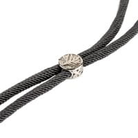 Armbänder mit Schiebeverschlüssen, 12cm lang, Ø 3mm, 2x silbergrau, 2x schwarz