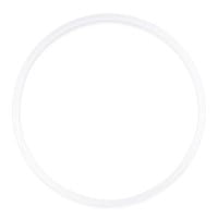 Ringe, Rohlinge, außen: Ø8,2cm, innen: Ø7,7cm, 6mm stark, weiß, 10 Stück