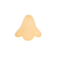 Blütenkelche, gefrostet, 1,3cm x 1,5cm, apricot, 15 Stück