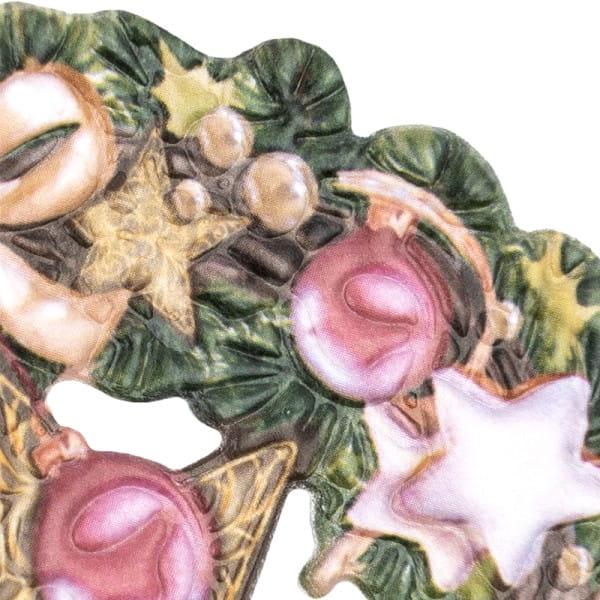 3-D Relief-Sticker, Weihnachtliche Kränze 1, versch. Größen, selbstklebend