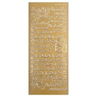 Sticker, Frohes Fest, gold