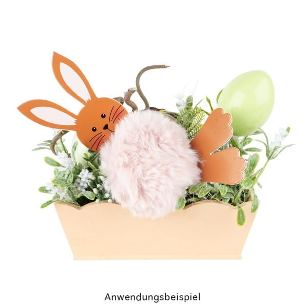 Stanzbogen, Fröhliche Hasenköpfe, DIN A4, 800g/m², 5 Bogen